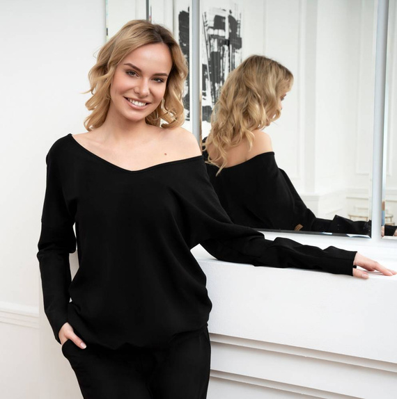 Bluza damska Karina Italian Fashion - czarna