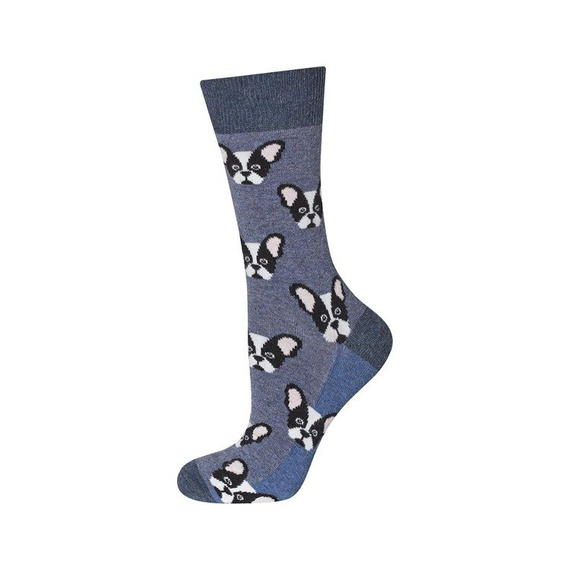 1137 Skarpety Męskie Good Stuff SOXO - buldogi granatowy