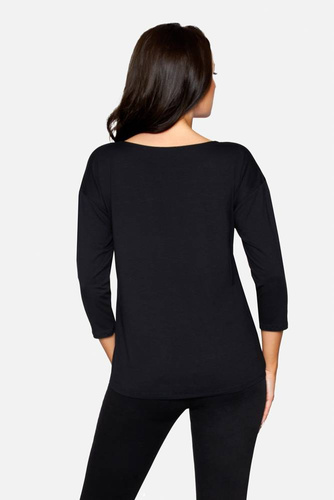 Bluzka rękaw 3/4 Camille Babell - czarny