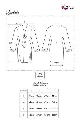 Szlafrok damski Lavinia LC 90023 LivCo Corsetti 