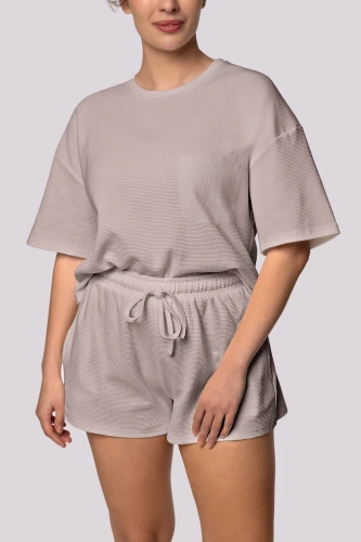 Piżama damska Cozy shortsleeve Mona różowy