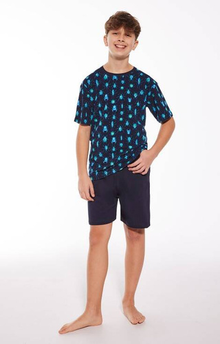 Piżama chłopięca 335/114 Beetles Cornette granatowy