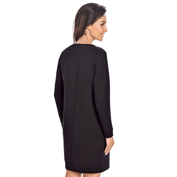 Sukienka z długim rękawem Paula Teyli - czarny