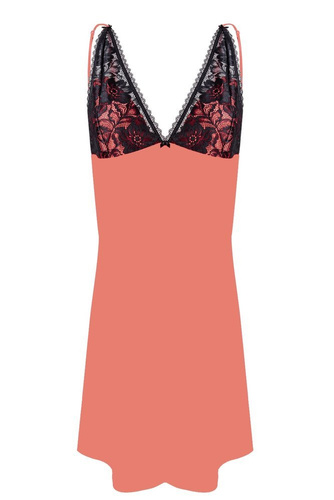 Koszulka satynowa damska Debbie DKaren - Puder