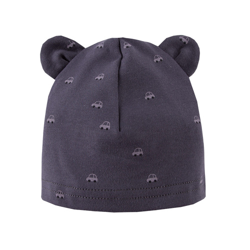 Czapka niemowlęca z uszkami 3-pak Good Day Eevi - niebieski/szary/czarny