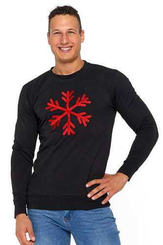 Bluza męska świąteczna OBS4000-001 Moraj - czarny