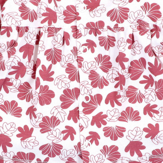 Kaftanik niemowlęcy z bawełny organicznej Wesoła Panda Nini druk