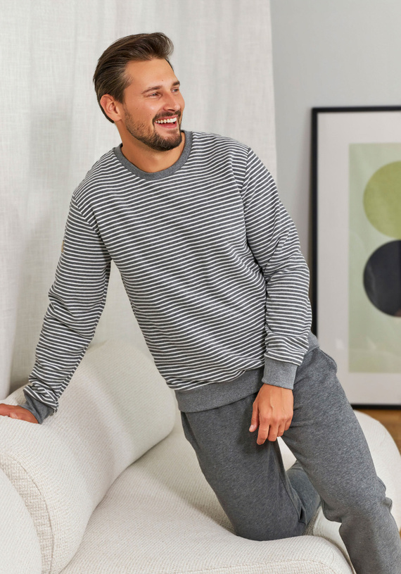 PMB.5248 Piżama Męska Doctor Nap - dark grey