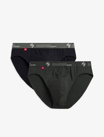 Slipy męskie 2MP-1565 Atlantic - czarny-khaki