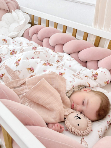 Pluszowa przytulanka Doudou Lion Yosoy - pudrowy róż