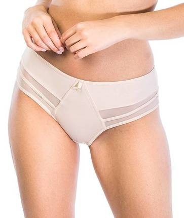 Figi damskie 19020 Laura Mediolano beżowy