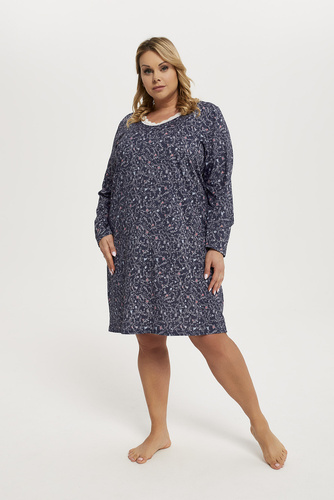 Koszula damska długi rękaw Flora Italian Fashion - druk