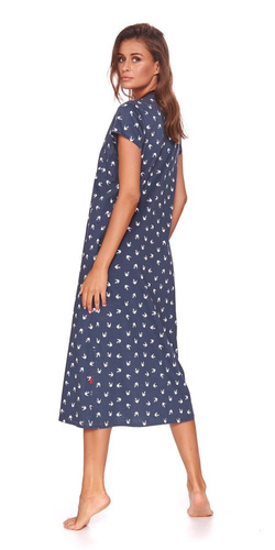 TM.4119 Koszula Nocna ciążowa i do karmienia Doctor Nap - deep blue