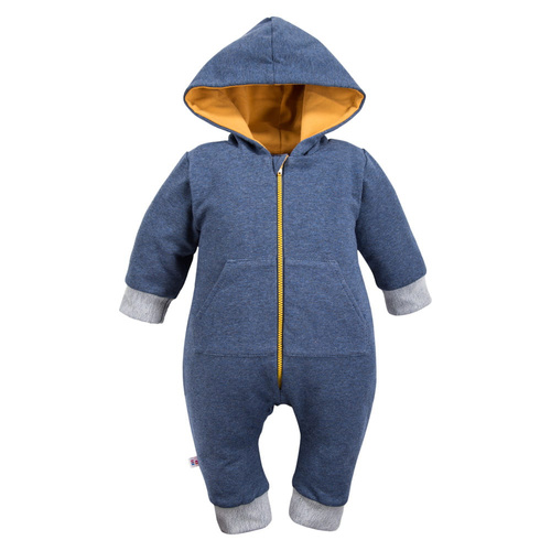 Pajac z kapturem kombinezon Hola Eevi - granatowy