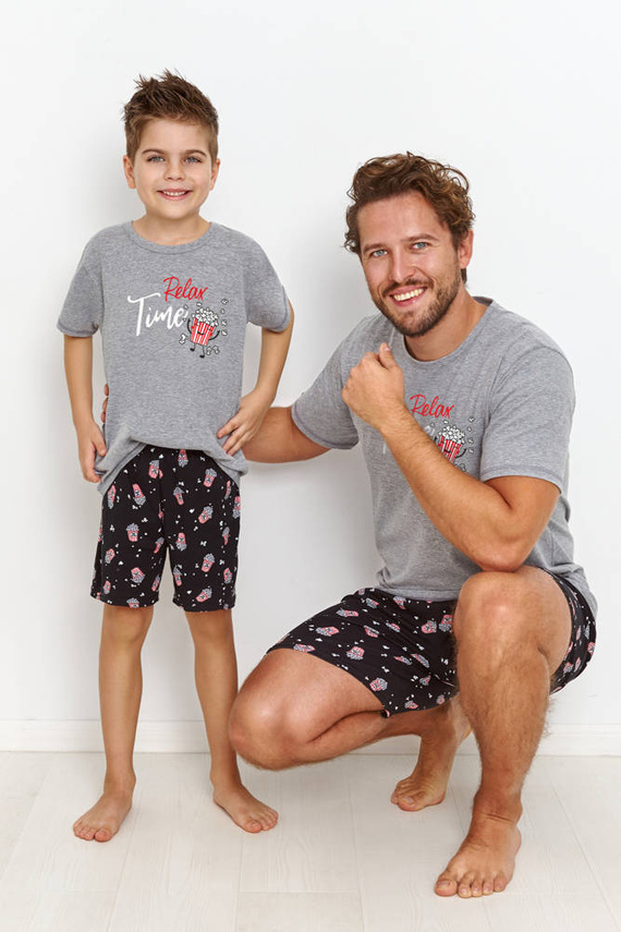 Piżama dla chłopca 2897/2898/2899 Relax Taro - szara