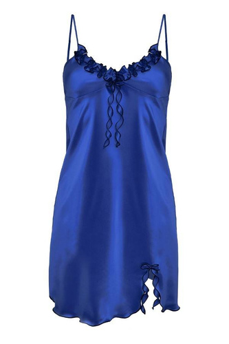 Gabi Halka satynowa koszulka damska DKaren - modrak