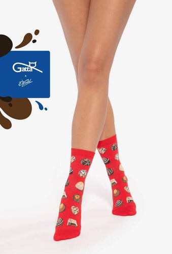 Skarpety unisex U04.WED Wedel Gatta - ferrari 01/787