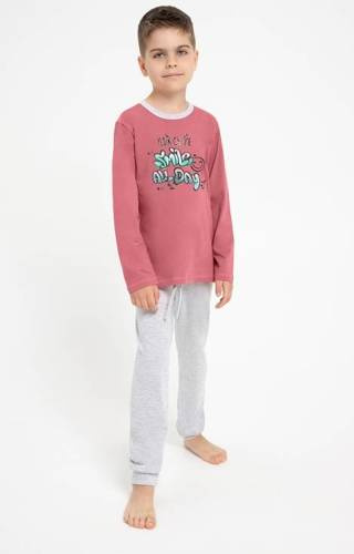 Piżama dla chłopca 3086, 3087 Sammyo Taro - śliwkowa