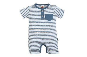 Pajac letni, rampers "BLUE SEA" Makoma paski