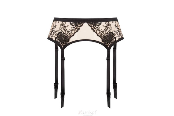 Saskia Pas do pończoch Unikat czarny