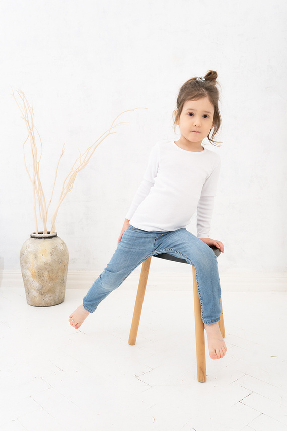 Podkoszulek z długim rękawem Tosia Italian Fashion- biały