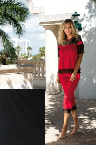 Manuela Piżama Damska DKaren - czerwona 