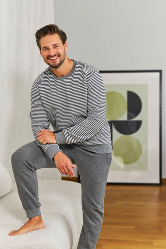 PMB.5248 Piżama Męska Doctor Nap - dark grey