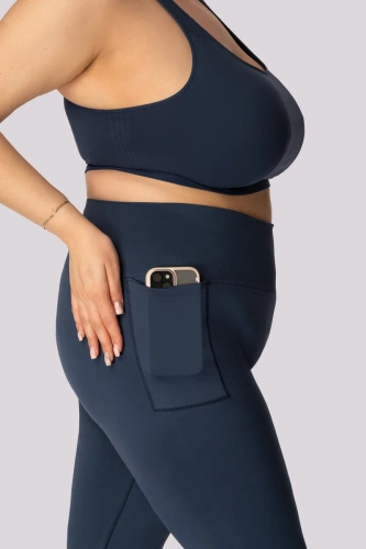 Legginsy damskie Base Mona granatowy