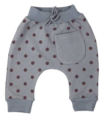 Spodenki bawełniane Kropeczki Koala - szary