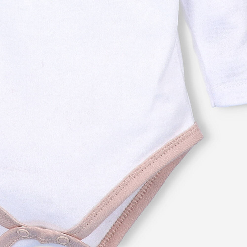 Body z bawełny organicznej Sweet Bears Nini biały