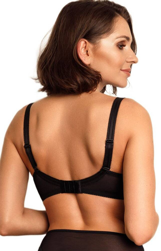 Biustonosz balkonetka VB-456 Vena karmel-czarny 