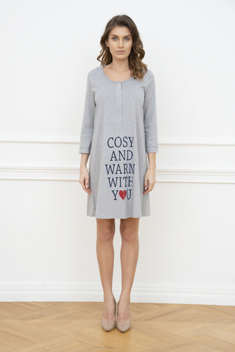 Koszula ciążowa i do karmienia. 3/4rękaw Balsam Italia Fashion - melanż