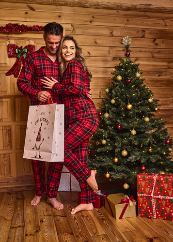 Piżama damska rozpinana 482/408 Kaya  Cornette czerwony