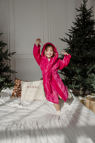 Szlafrok Dziecięcy 730 Serena Forex - malina