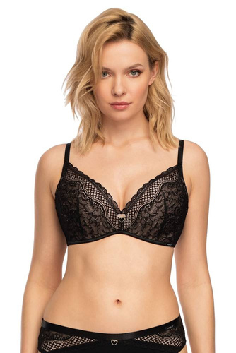 Biustonosz push-up Clarisa Nipplex- czarny
