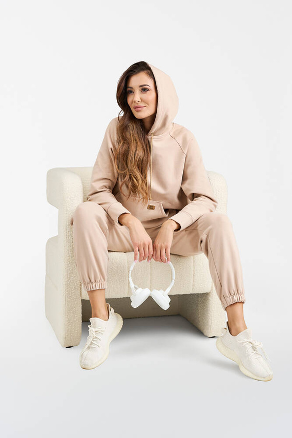 Spodnie dresowe Viva Italian Fashion - beżowy