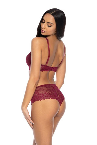  Biustonosz Usztywniany M-053/22 Carmela Mat - bordowy