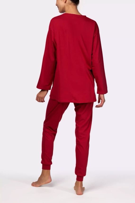 Piżama damska Homie longsleeve Mona burgund