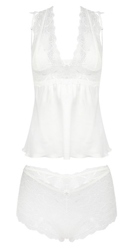 Belinda Komplet damski DKaren - jasny ecri 