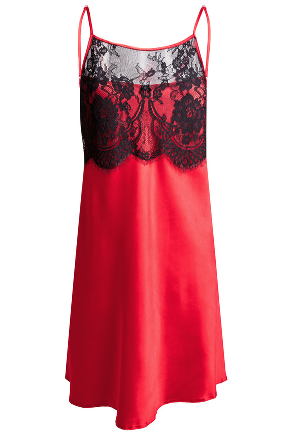 Halka satynowa Janice DKaren - czerwony