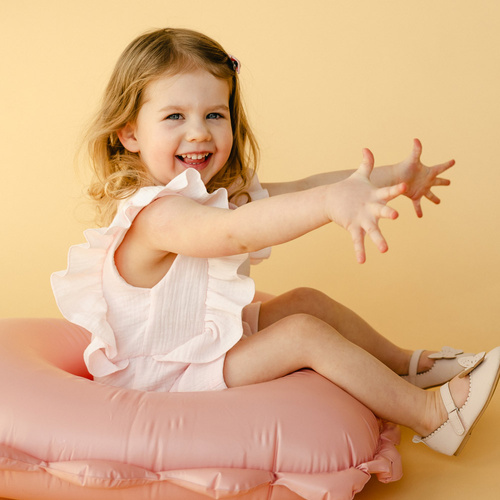 Rampers muślinowy Meadow Eevi - różowy 