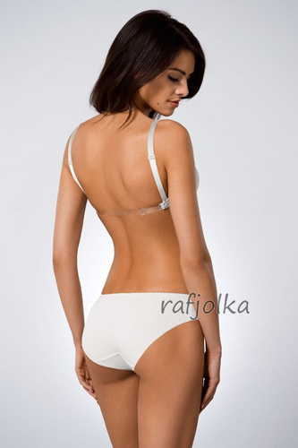 146/69 Biustonosz push-up odpinany z przodu Ava - biały