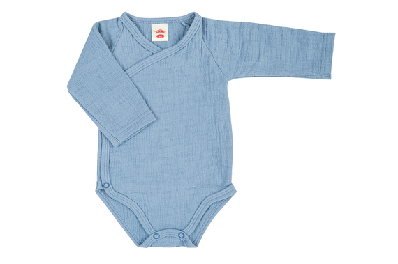 Body rozpinane muślinowe "Just Muslin Blue"  Makoma 