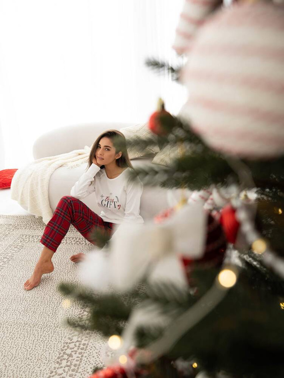 Piżama damska Maribel Sensis Interlock - śmietankowy