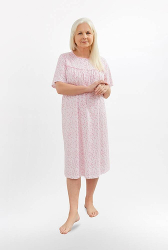 Koszula nocna damska Bogna 203 I Martel biały różowy