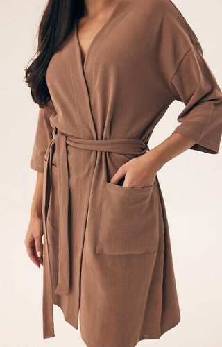 Szlafrok damski 42779 Nilsa Henderson - coffee