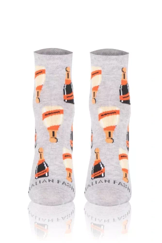 Skarpety S153Z Prosecco Italian Fashion - jasny melanż