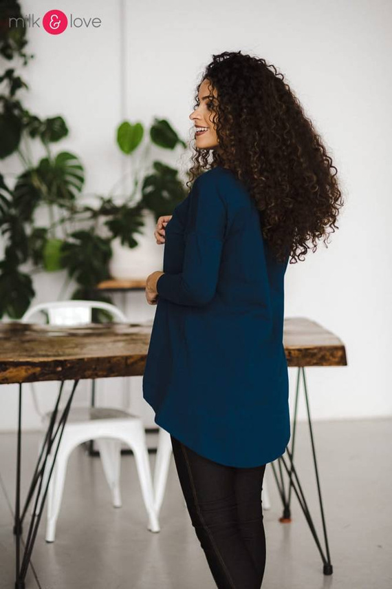 Bluzka ciążowa i do karmienia Mommy Milk&Love poseidon