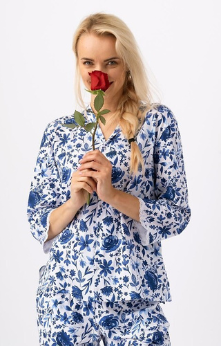 Piżama Damska LNS 521 Key niebieski