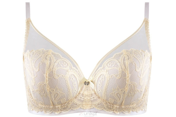 Biustonosz miękki soft Oksana Unikat szary cytrynowy